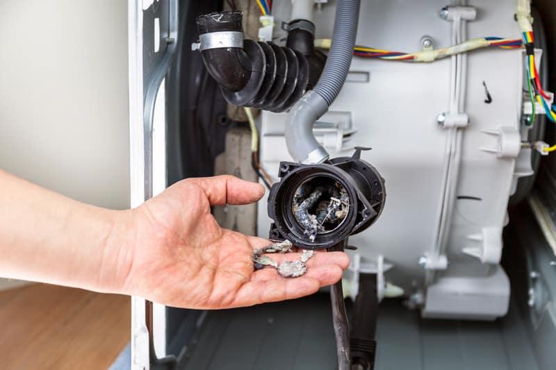 drain filter clogged